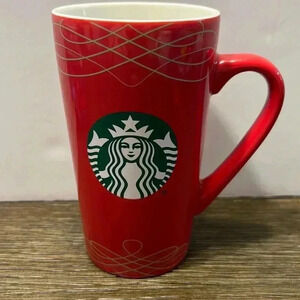 Tall Starbucks coffee‎ cup mug 6” tall 16 fl oz excellent condition